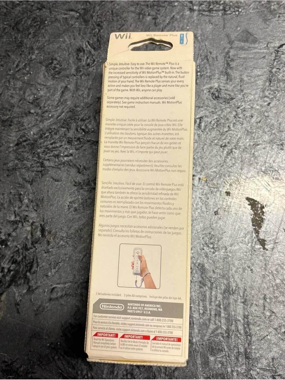 Nintendo Wii Remote Controller w/ Motion Plus OEM White Factory Sealed in Box